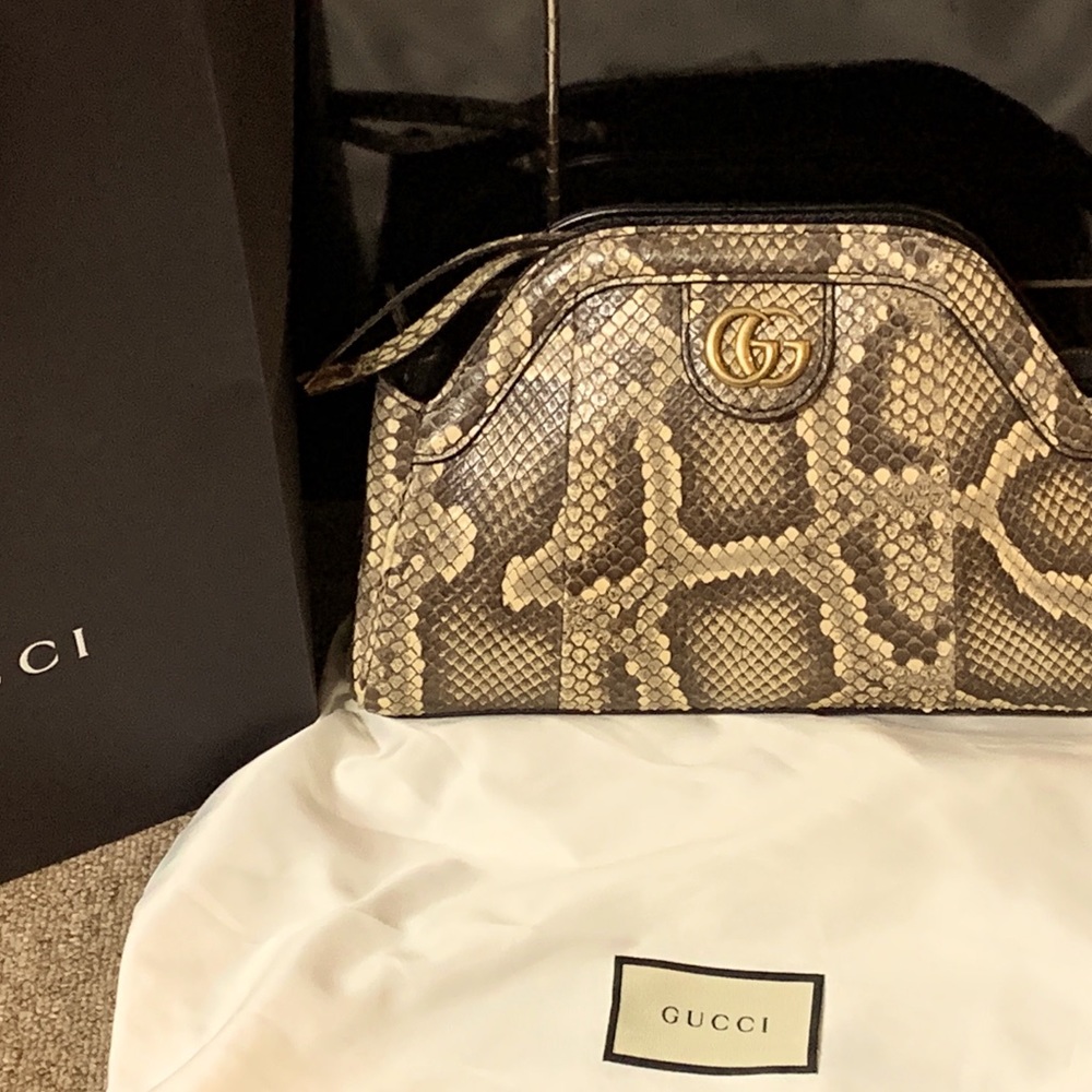 Brand New with Tags Gucci Python RE(belle) w/strap